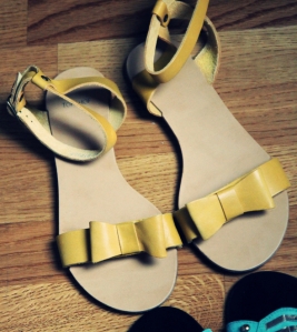 topshop sandales jaunes