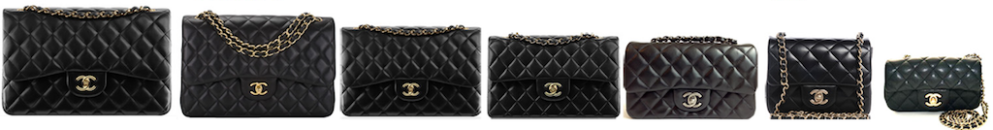 Chanel sac classique timeless differentes tailles