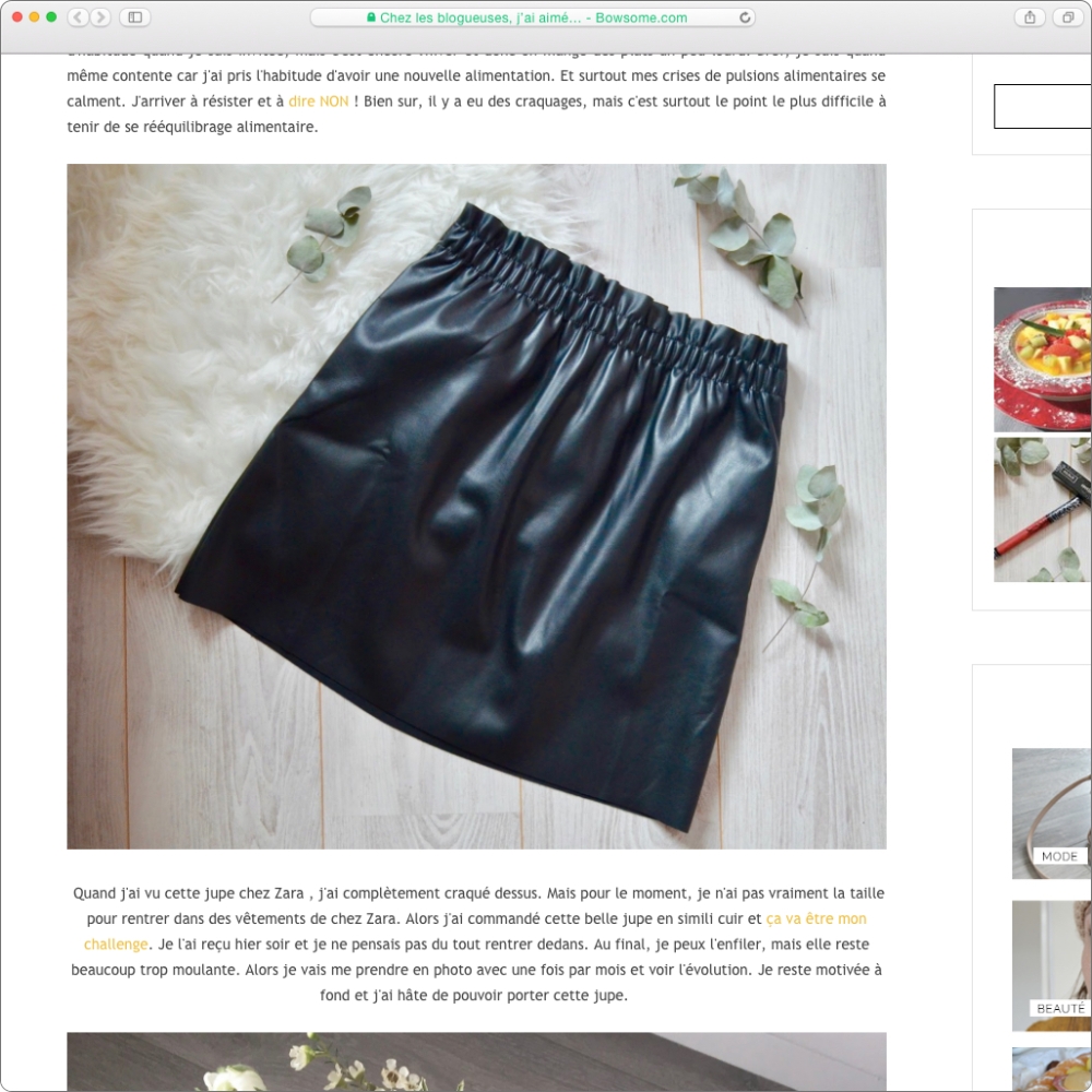 blog mode jupe simili cuir leblogdauryculaire