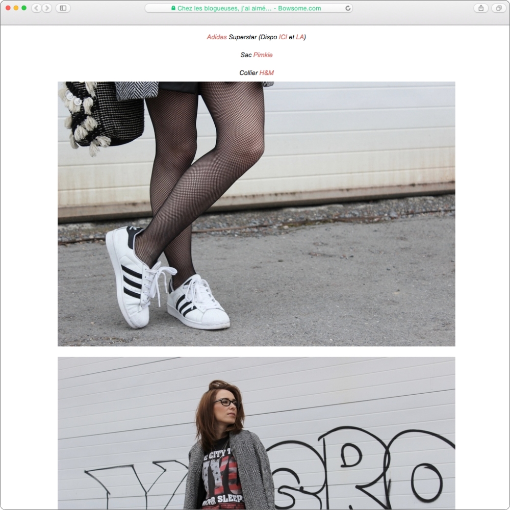 blog mode collants resilles superstar adidas mlle lunettes